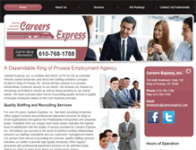 Tablet Screenshot of careersexpress.com